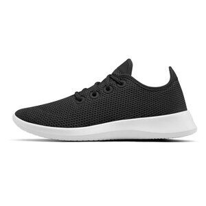 Allbirds Tree Runner - Jet Black (White Sole) Mens Size 9 Womens 10 [NEW]